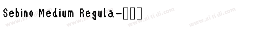 Sebino Medium Regula字体转换
